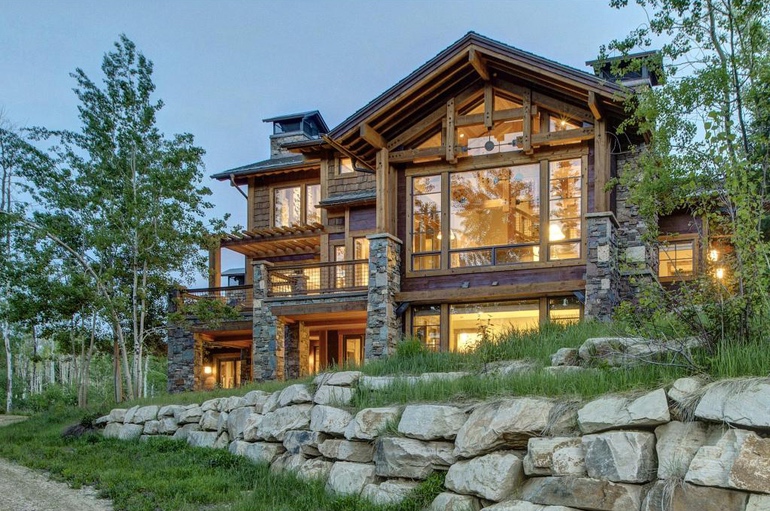 Dream House: Park City Timberframe Stone Lodge (1)