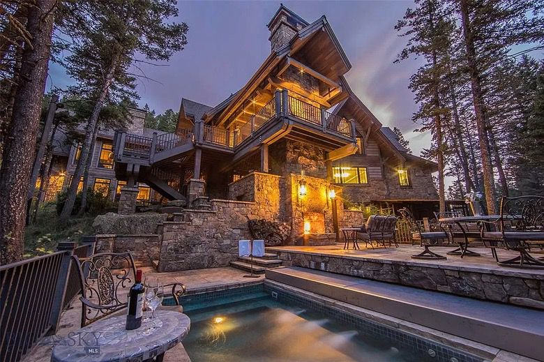 Suburban Men Dream House Bozeman Montana Luxury Rustic Home (1)